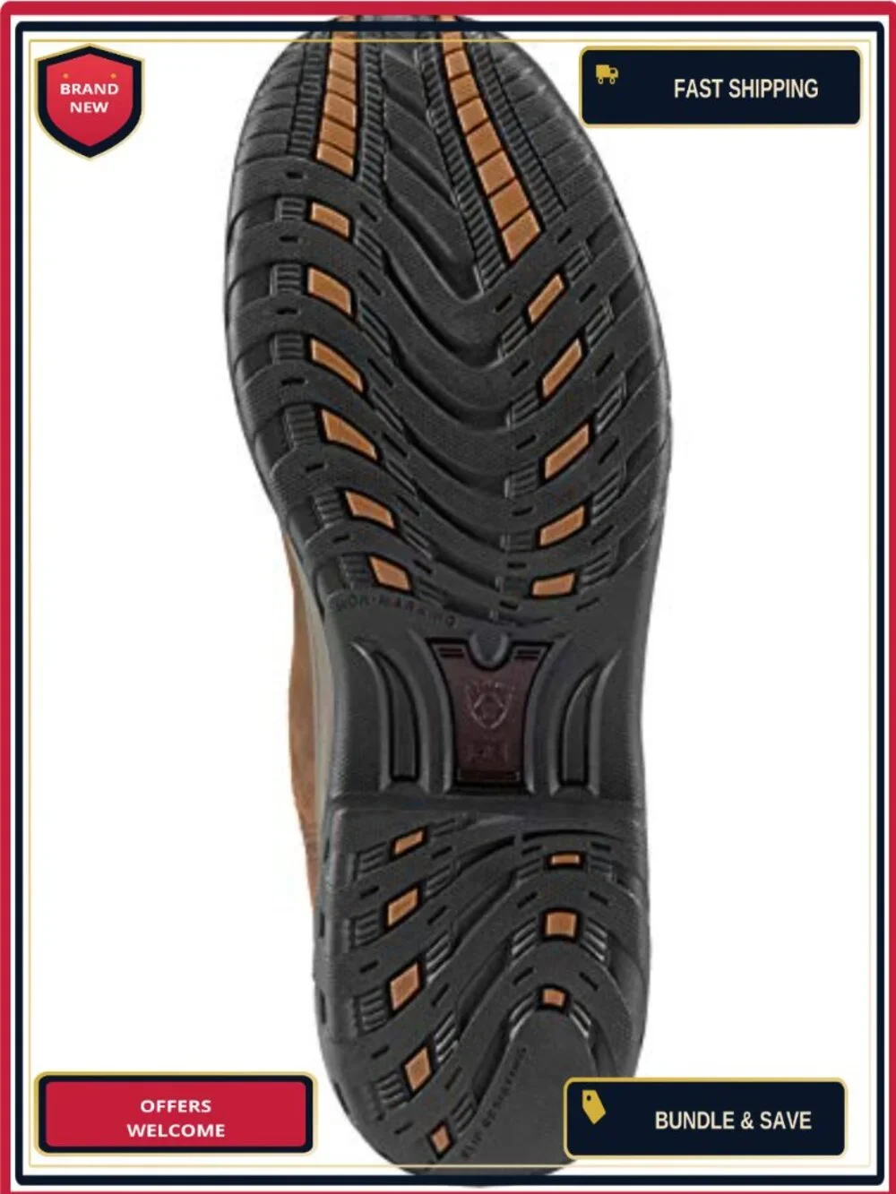 Women's Western Pull-On Boots Waterproof Leather Work Boots Mid-Calf